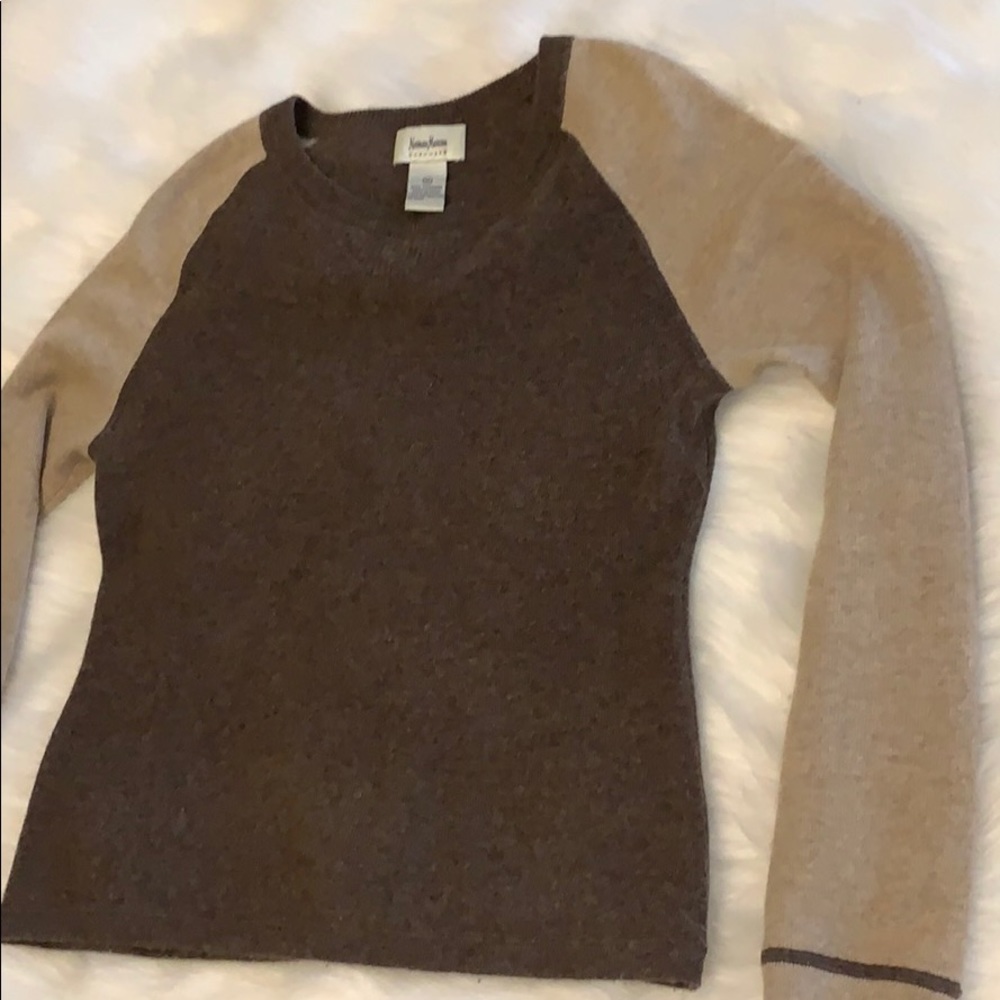 Neiman Marcus Cashmere Crew Sweater